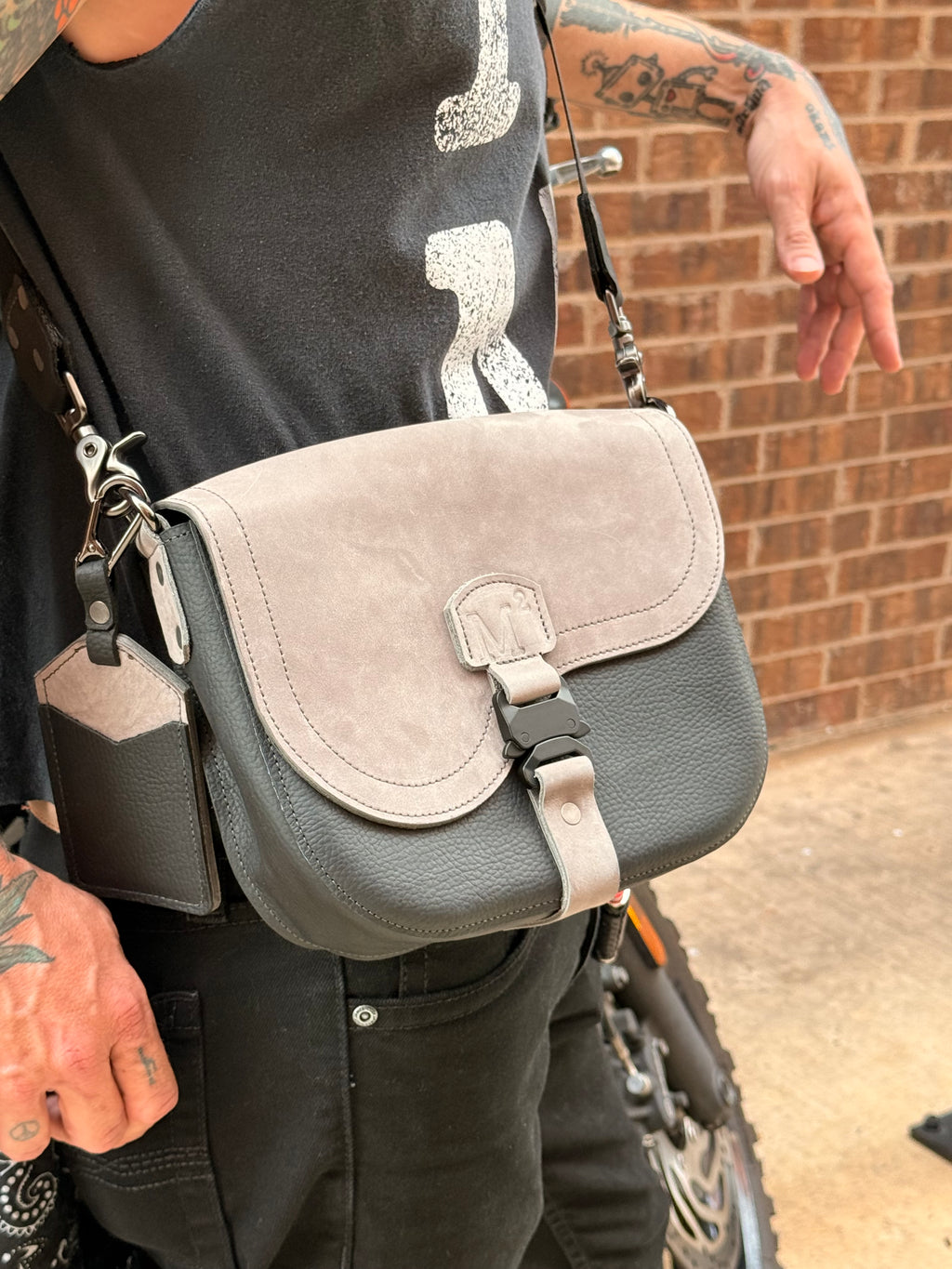 Milele Mavazi Saddle Bag (Leather & Suede)